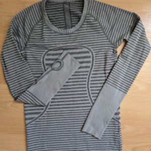 Lululemon Run Swiftly Stripe Long Sleeve